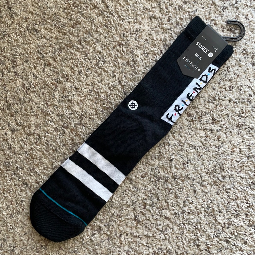 Stance socks size large F.r.i.e.n.d.s